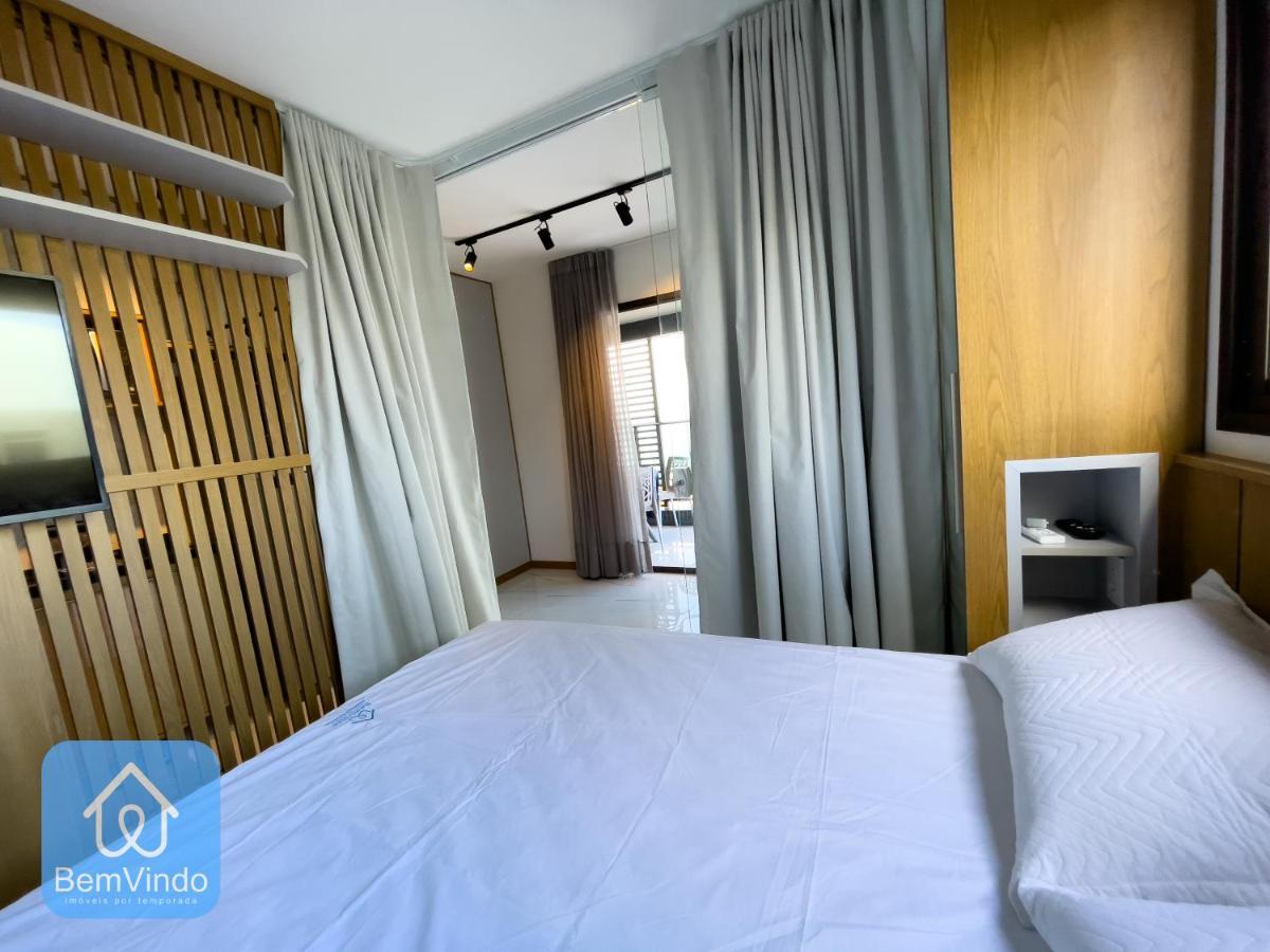 Apartamento com linda vista mar no Smart Barra 2 Salvador Exterior foto