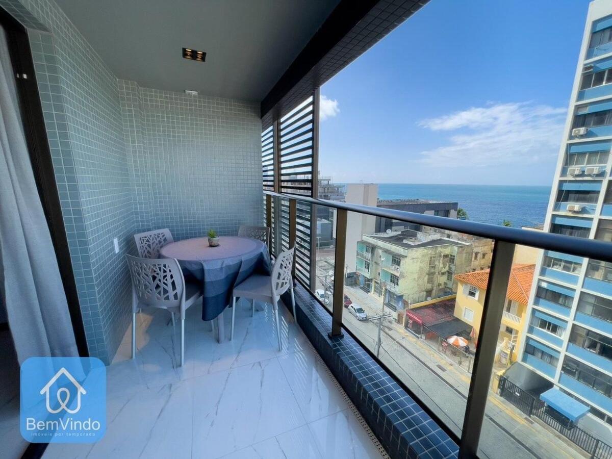 Apartamento com linda vista mar no Smart Barra 2 Salvador Exterior foto